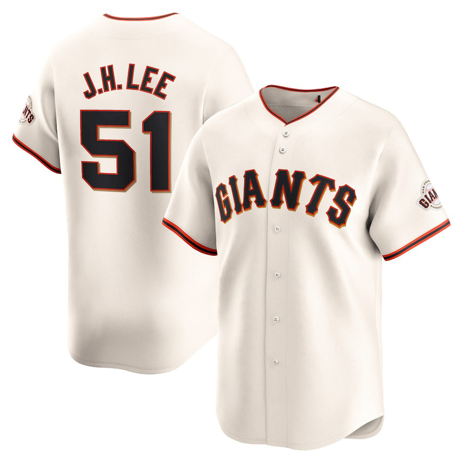 Custom #51 Cream SF Baseball Shirt Top