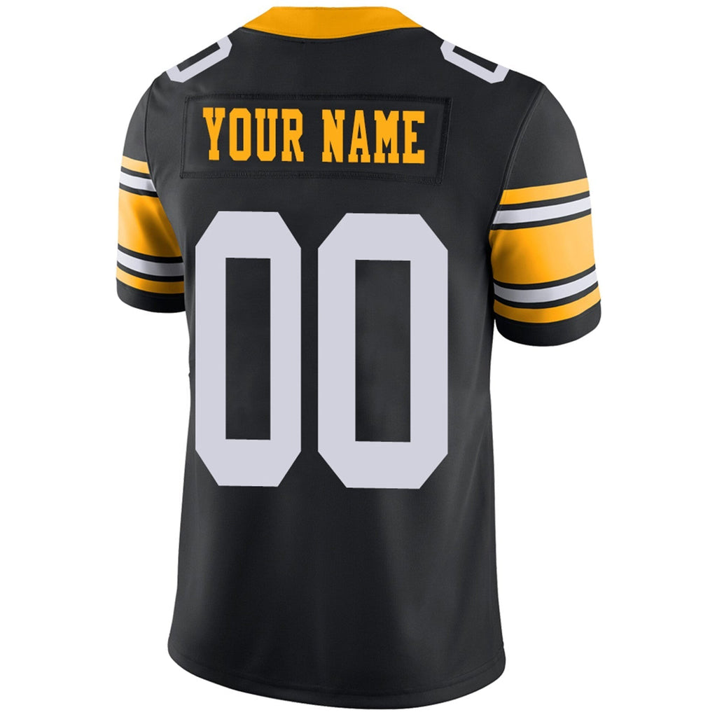 Custom Black PIT Football Shirt Top