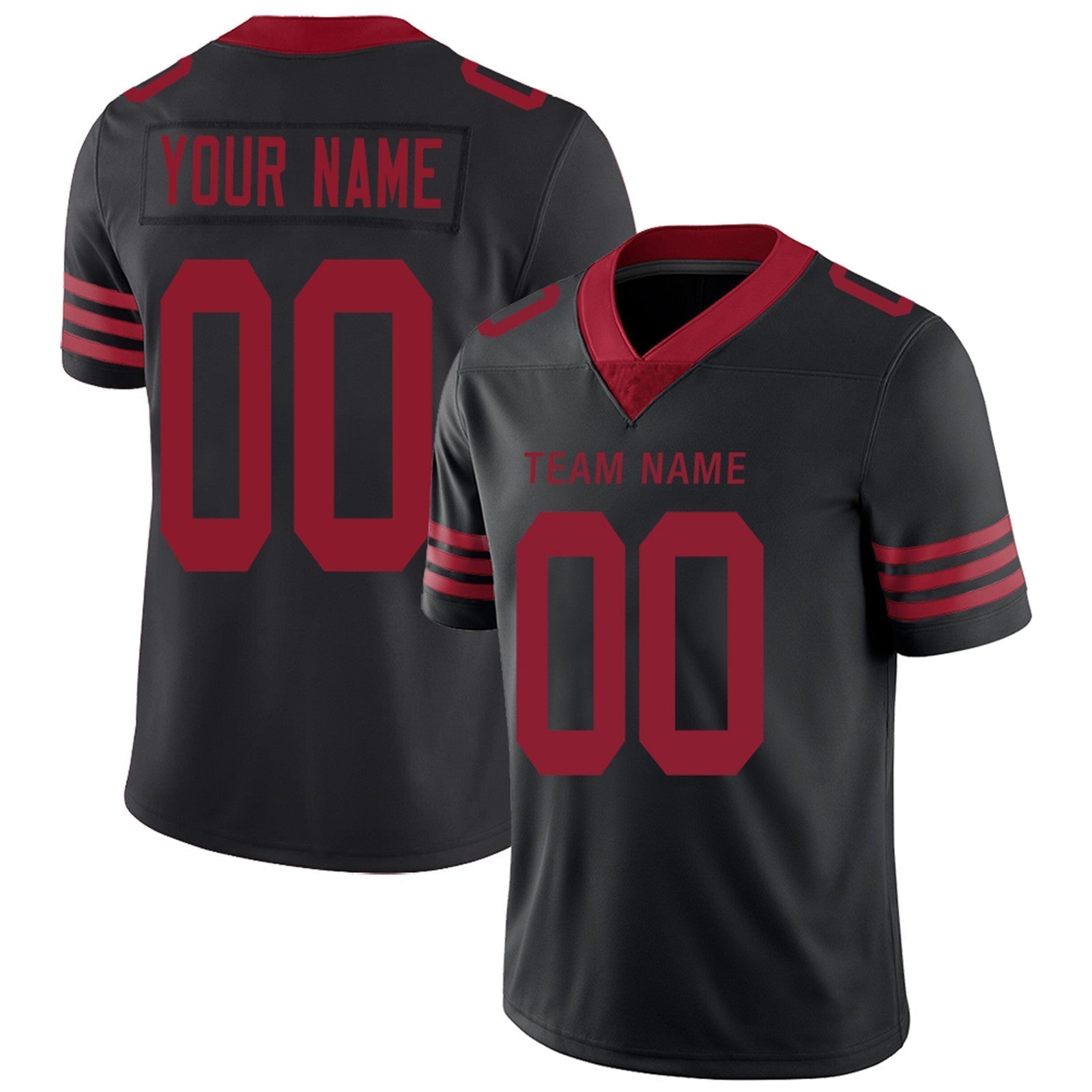 Custom Red SF Football Shirt Top