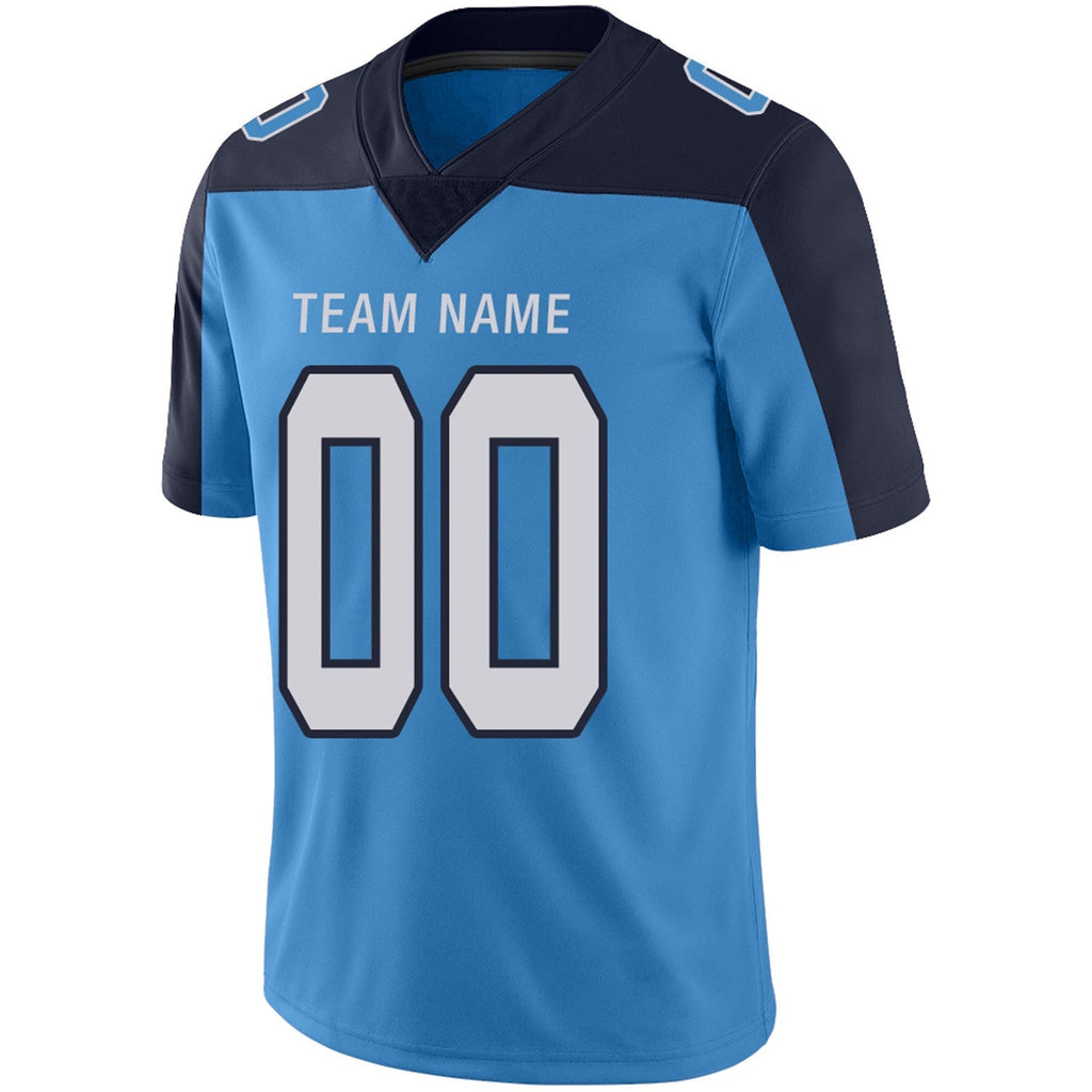 Custom Navy TEN Football Shirt Top