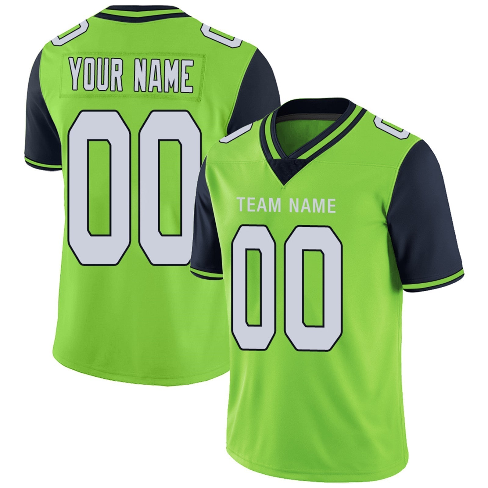 Custom Navy SEA Football Shirt Top