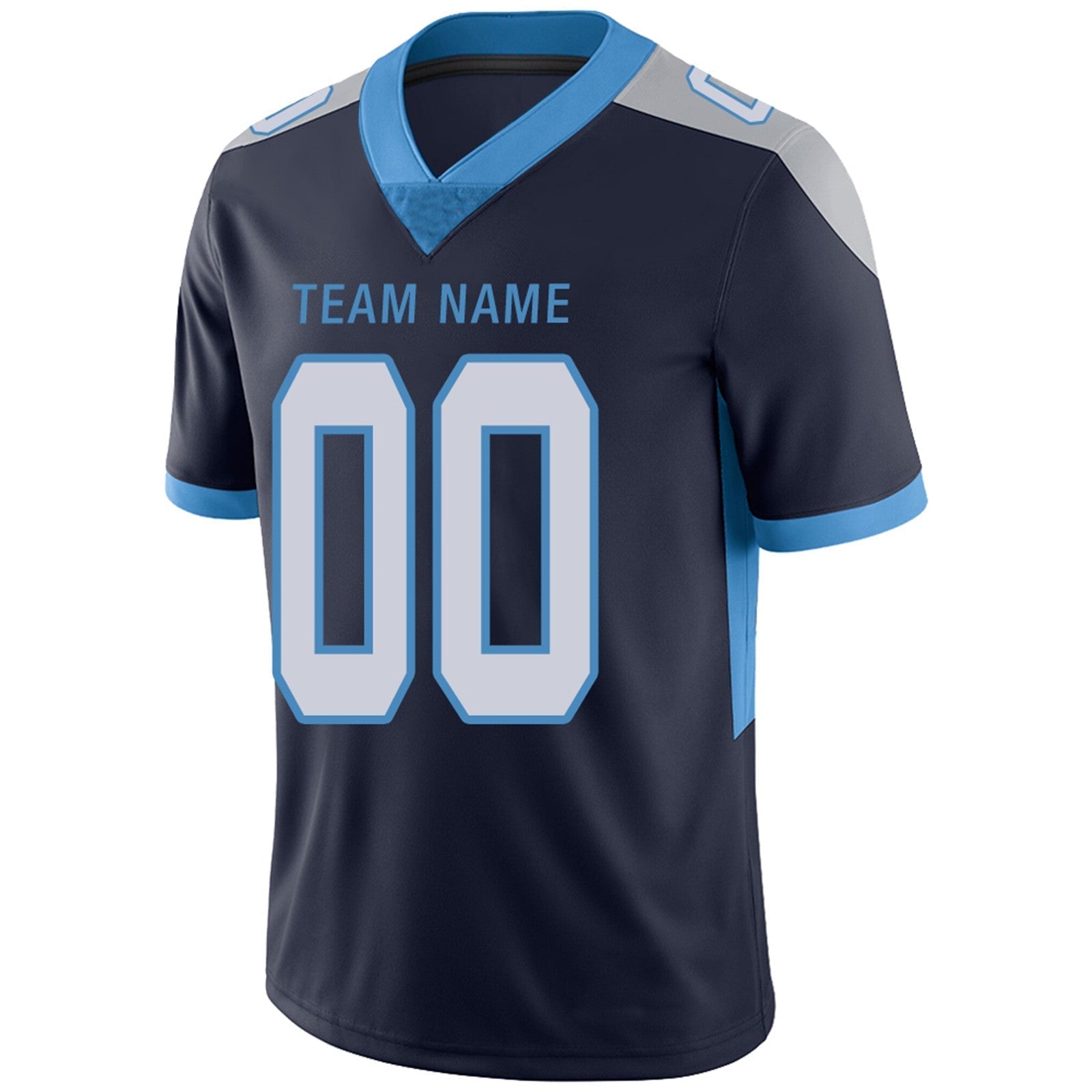 Custom Navy TEN Football Shirt Top