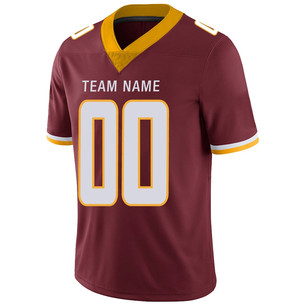 Custom Burgundy Football Shirt Top