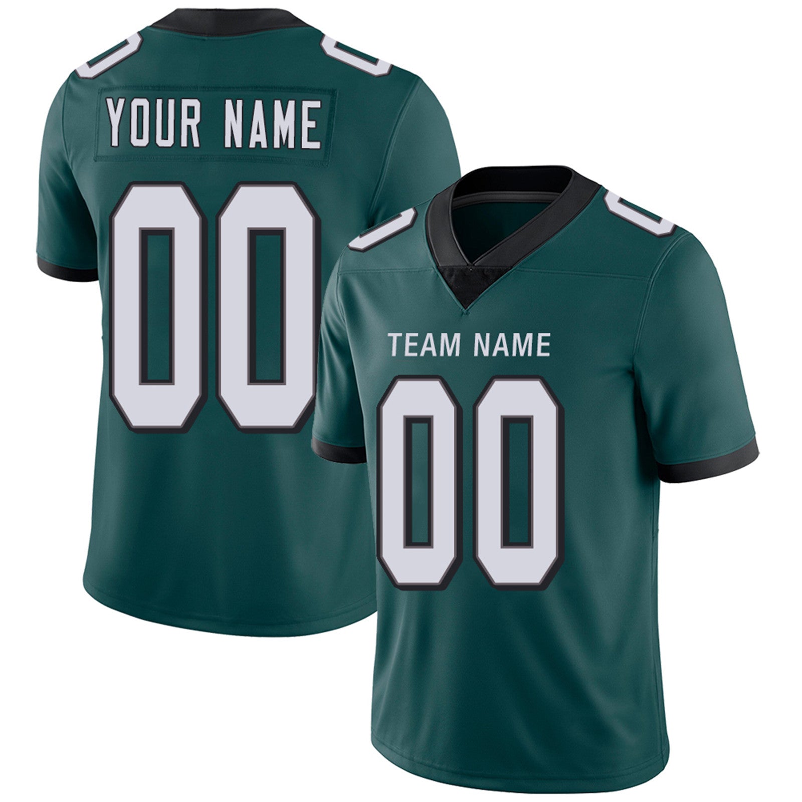Custom Green PHI Football Shirt Top