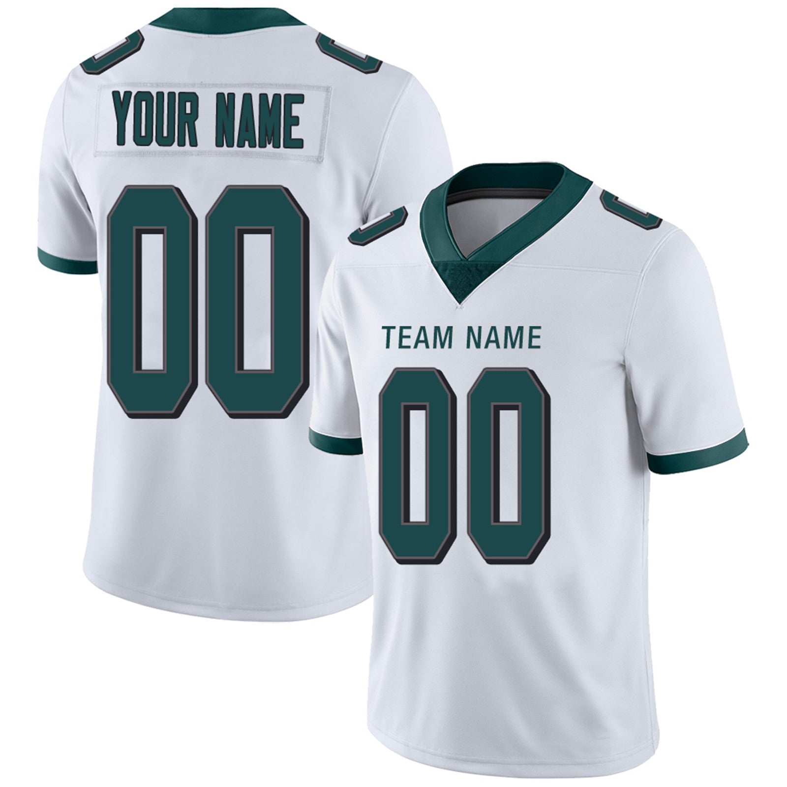 Custom Green PHI Football Shirt Top