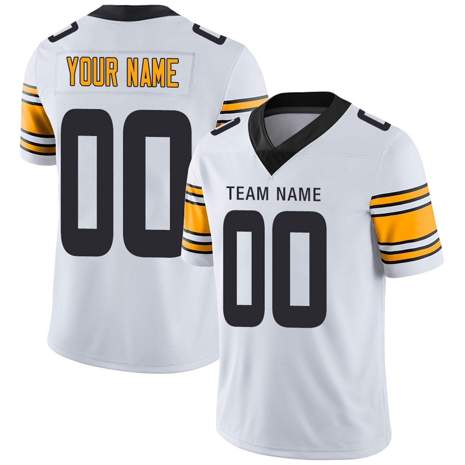 Custom Black PIT Football Shirt Top