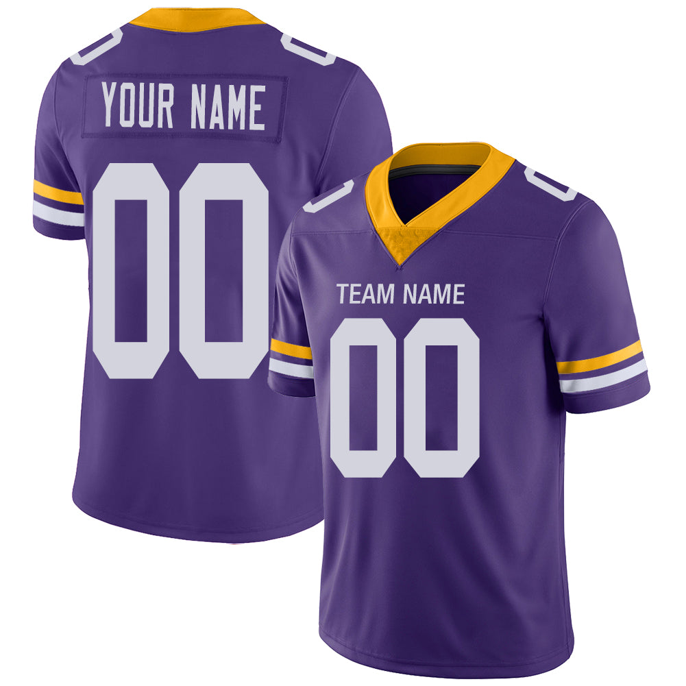 Custom Purple MIN Football Shirt Top