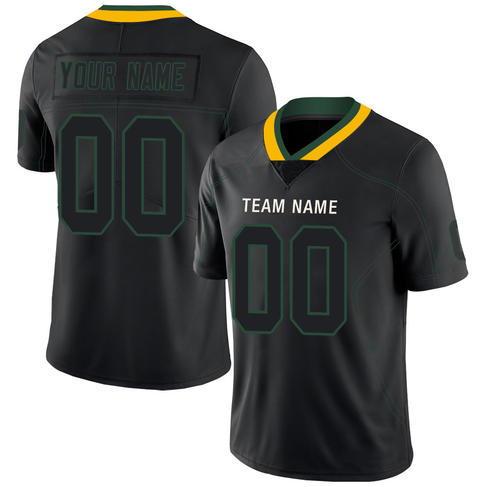 Custom Black GB Football Shirt Top