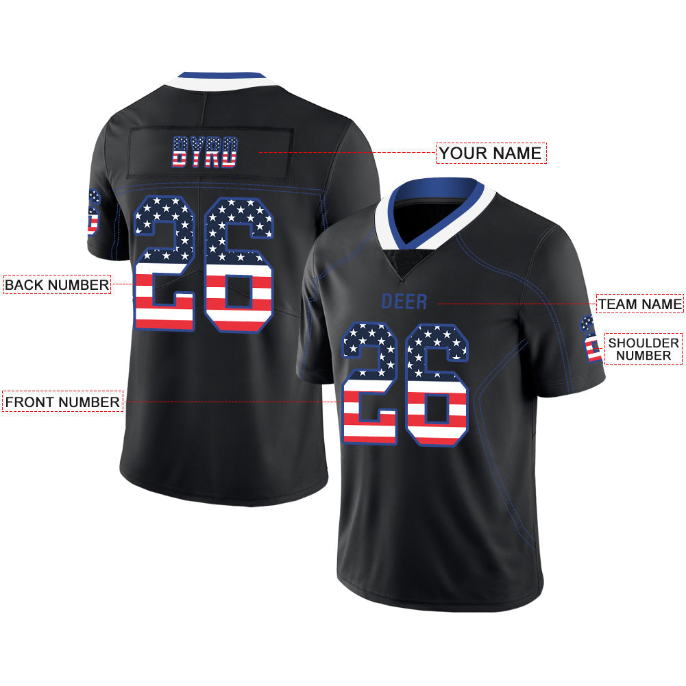 Custom Black BUF Football Shirt Top
