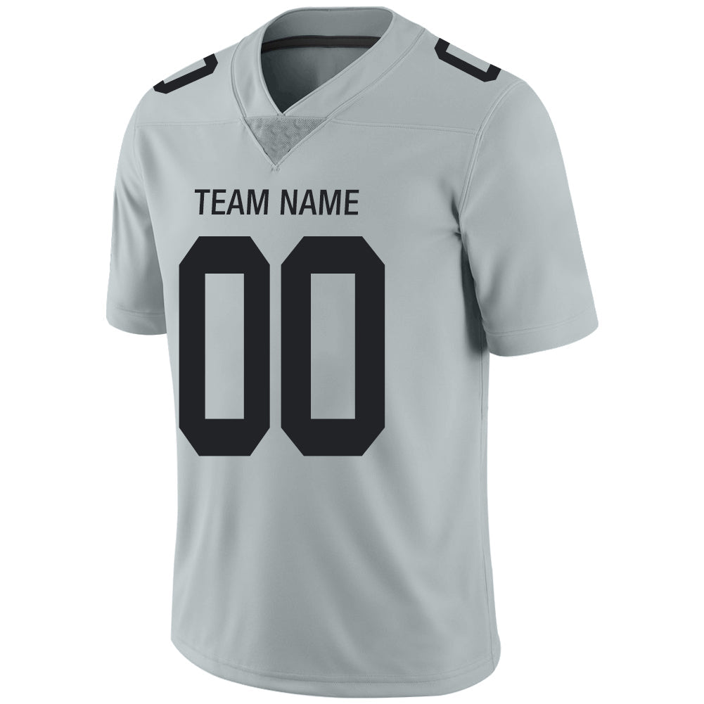 Custom Grey LV Football Shirt Top