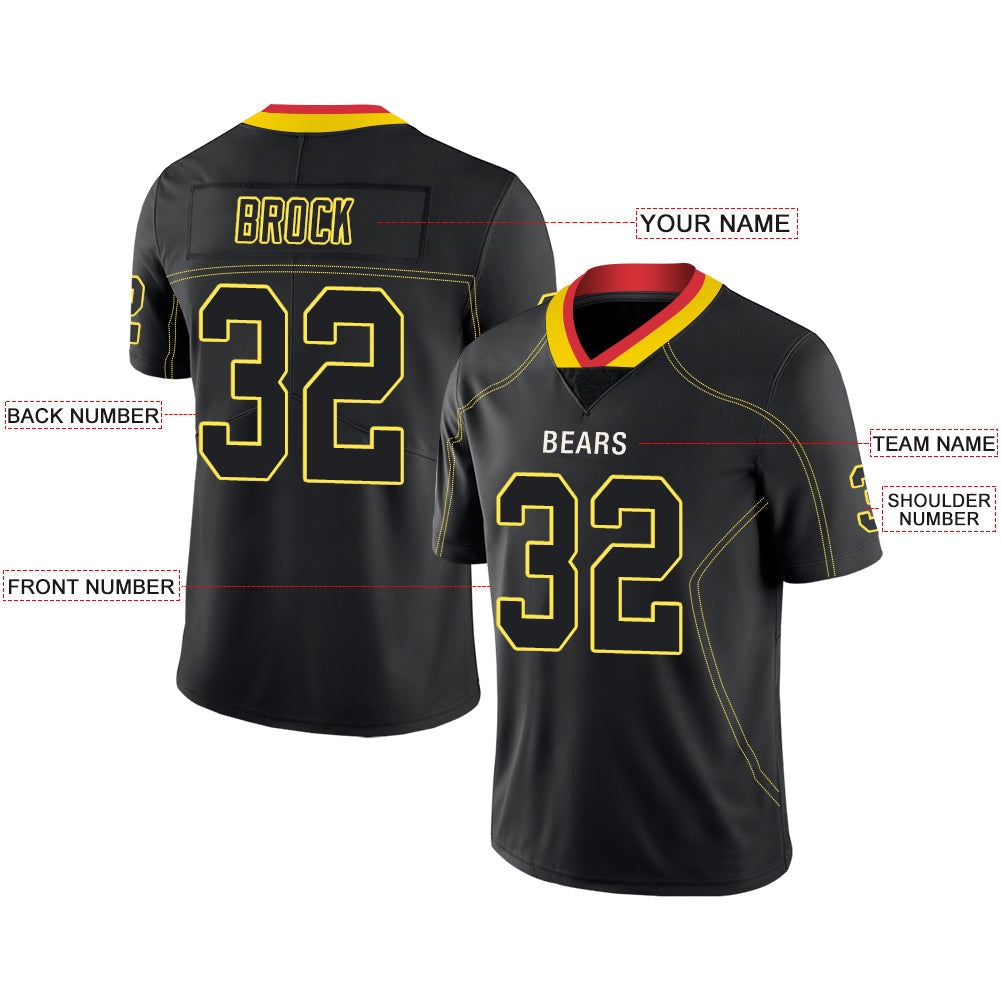 Custom Black KC Football Shirt Top
