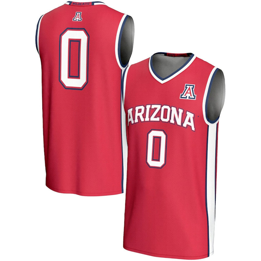 Custom #0 Red Basketball Shirt Top