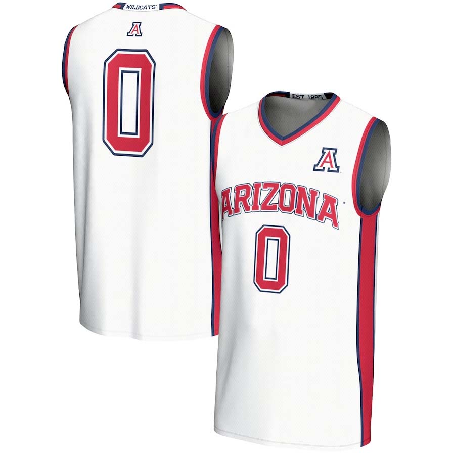 Custom #0 White Basketball Shirt Top