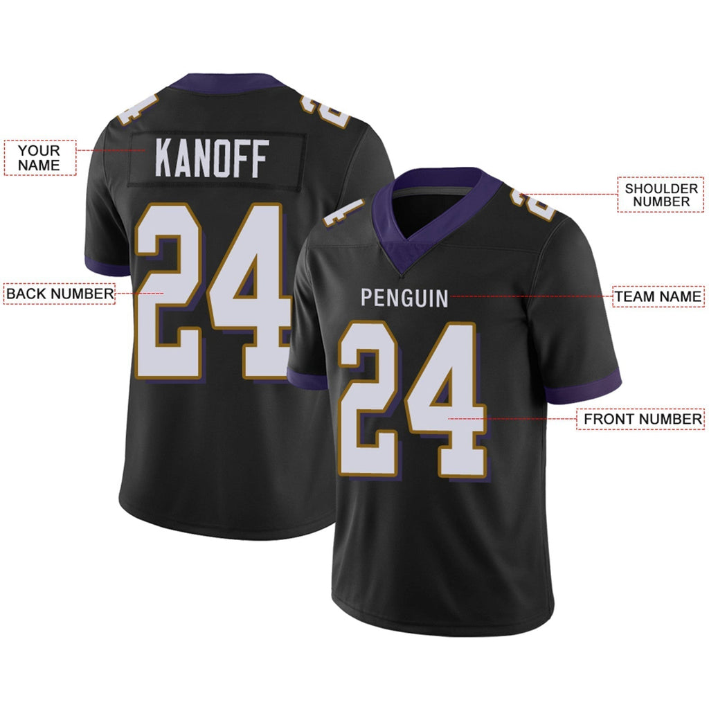 Custom Purple BAL Football Shirt Top