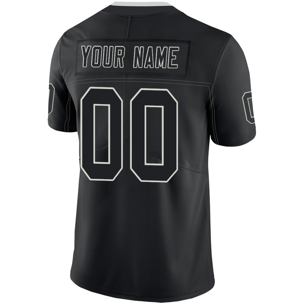 Custom Black LV Football Shirt Top