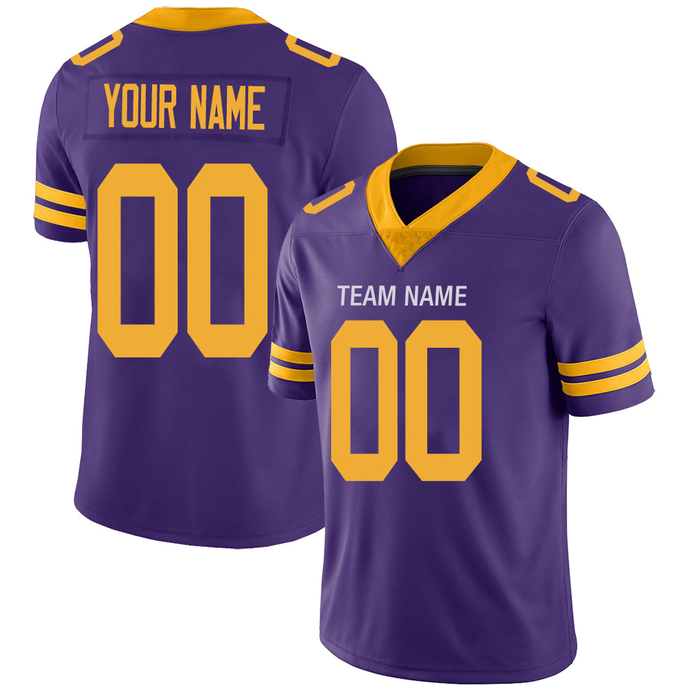 Custom Purple MIN Football Shirt Top