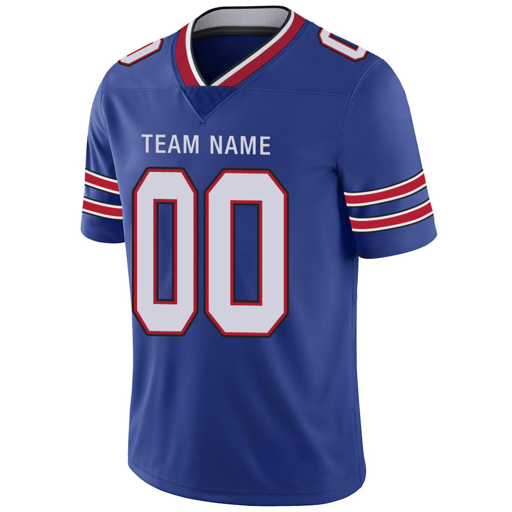 Custom Blue BUF Football Shirt Top