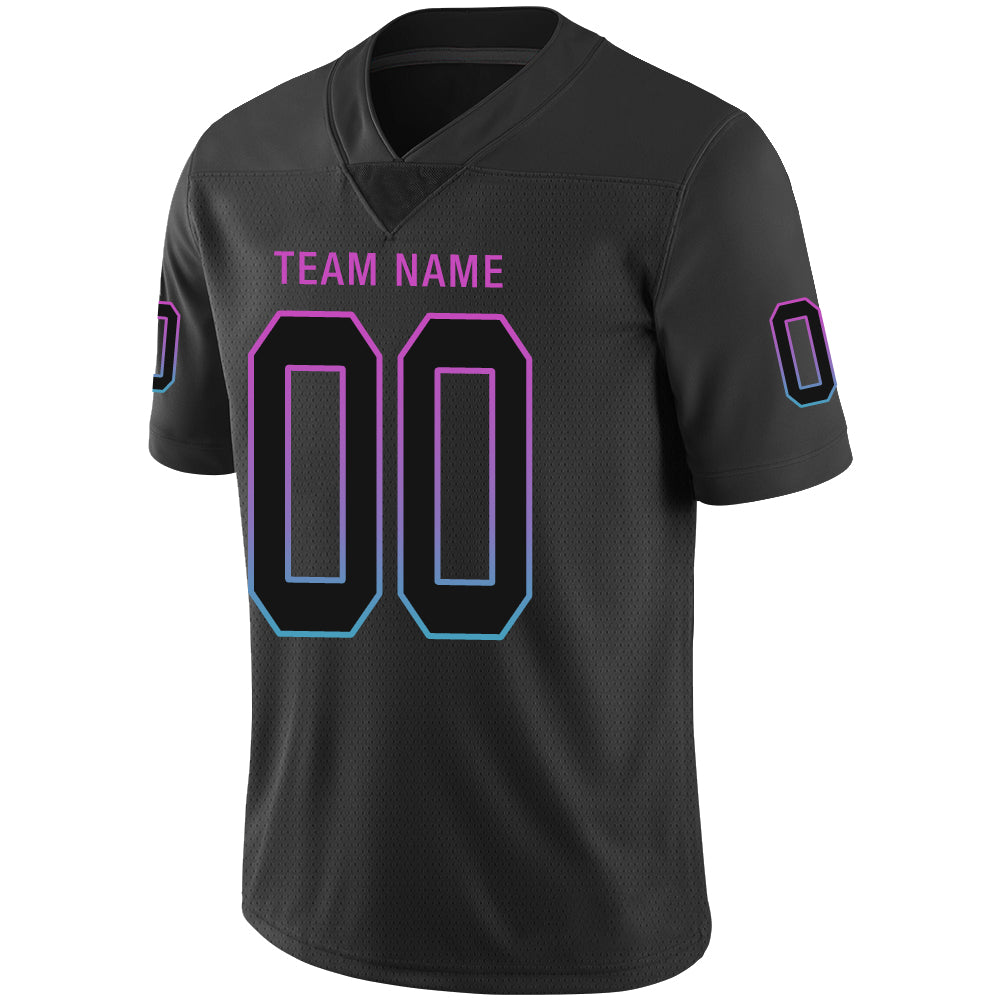 Custom Black MIA Football Shirt Top
