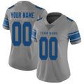 Custom Grey DET Football Shirt Top
