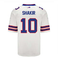 Custom #10 White BUF Football Shirt Top