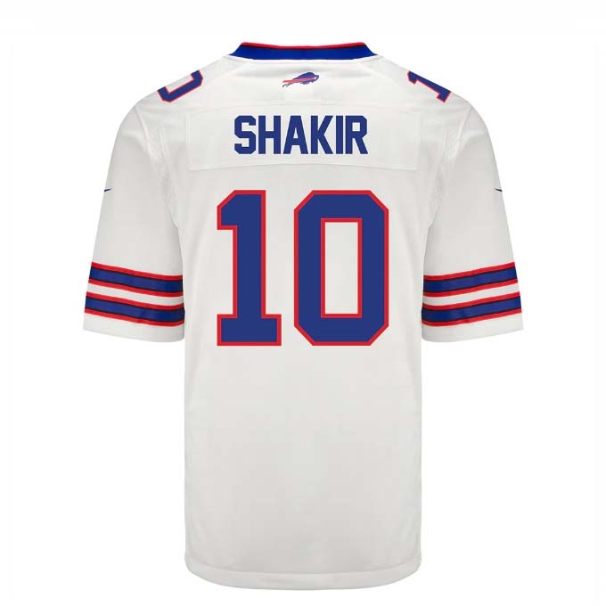 Custom #10 White BUF Football Shirt Top