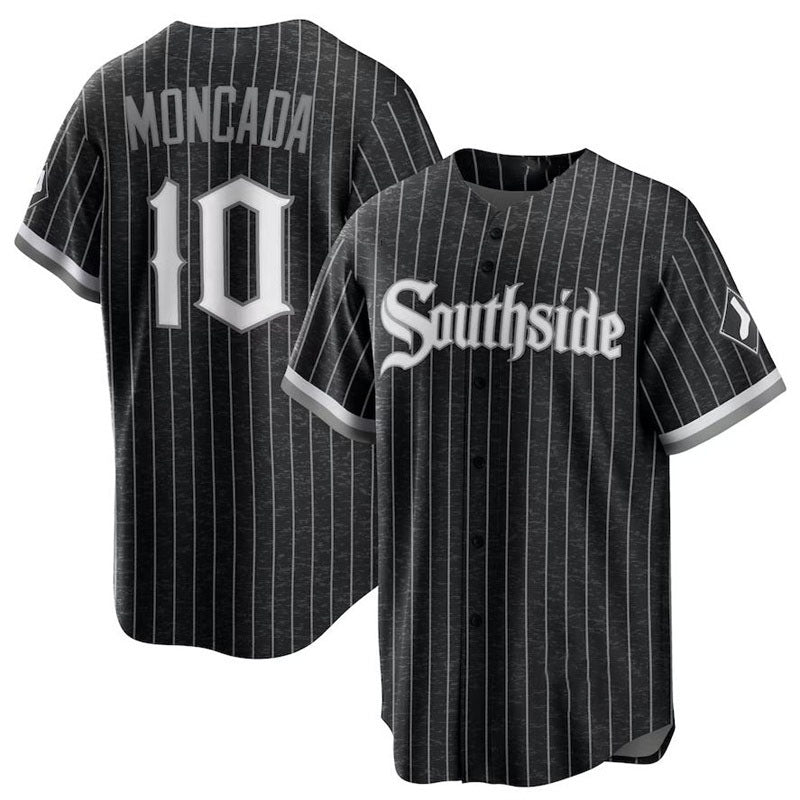 Custom #10 Black City Connect CWS Baseball Shirt Top