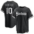 Custom #10 Black City Connect CWS Baseball Shirt Top