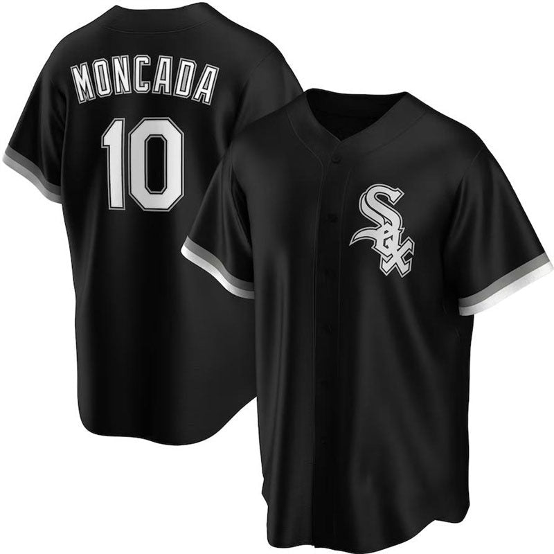Custom #10 Black CWS Baseball Shirt Top