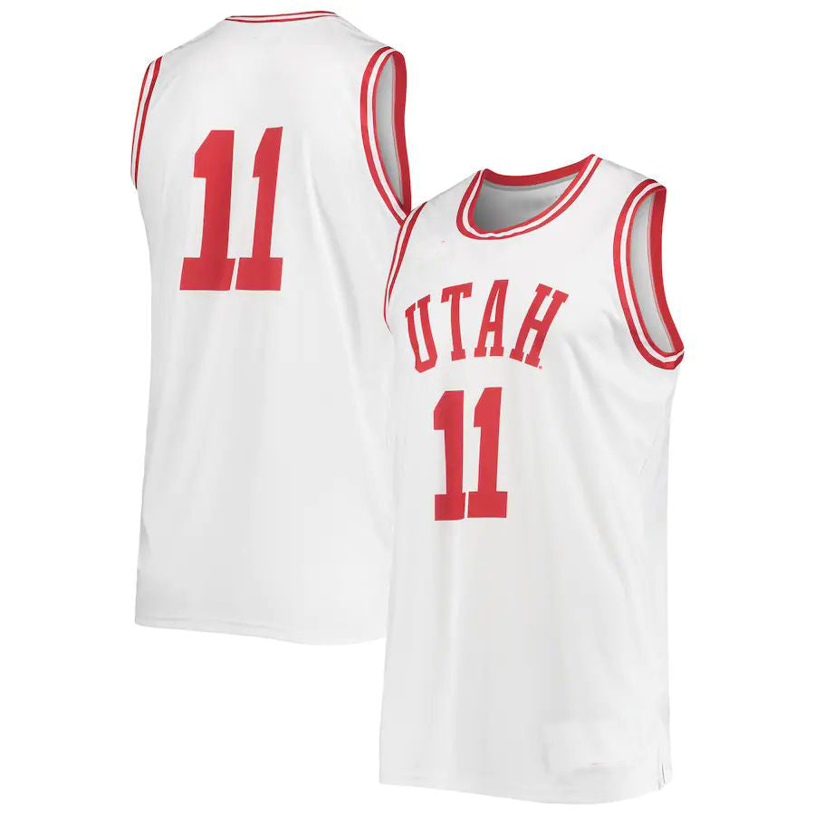 Custom #11 White Basketball Shirt Top