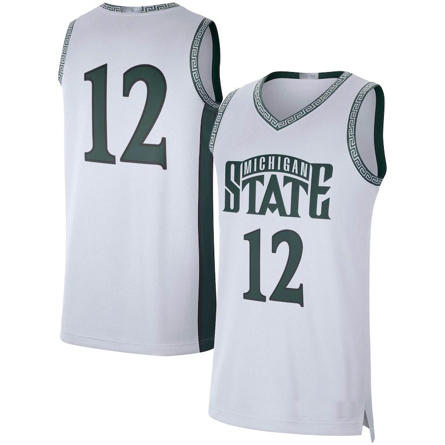 Custom #21 White Retro Basketball Shirt Top