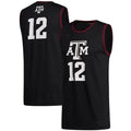 Custom #12 Black College Shirt Top