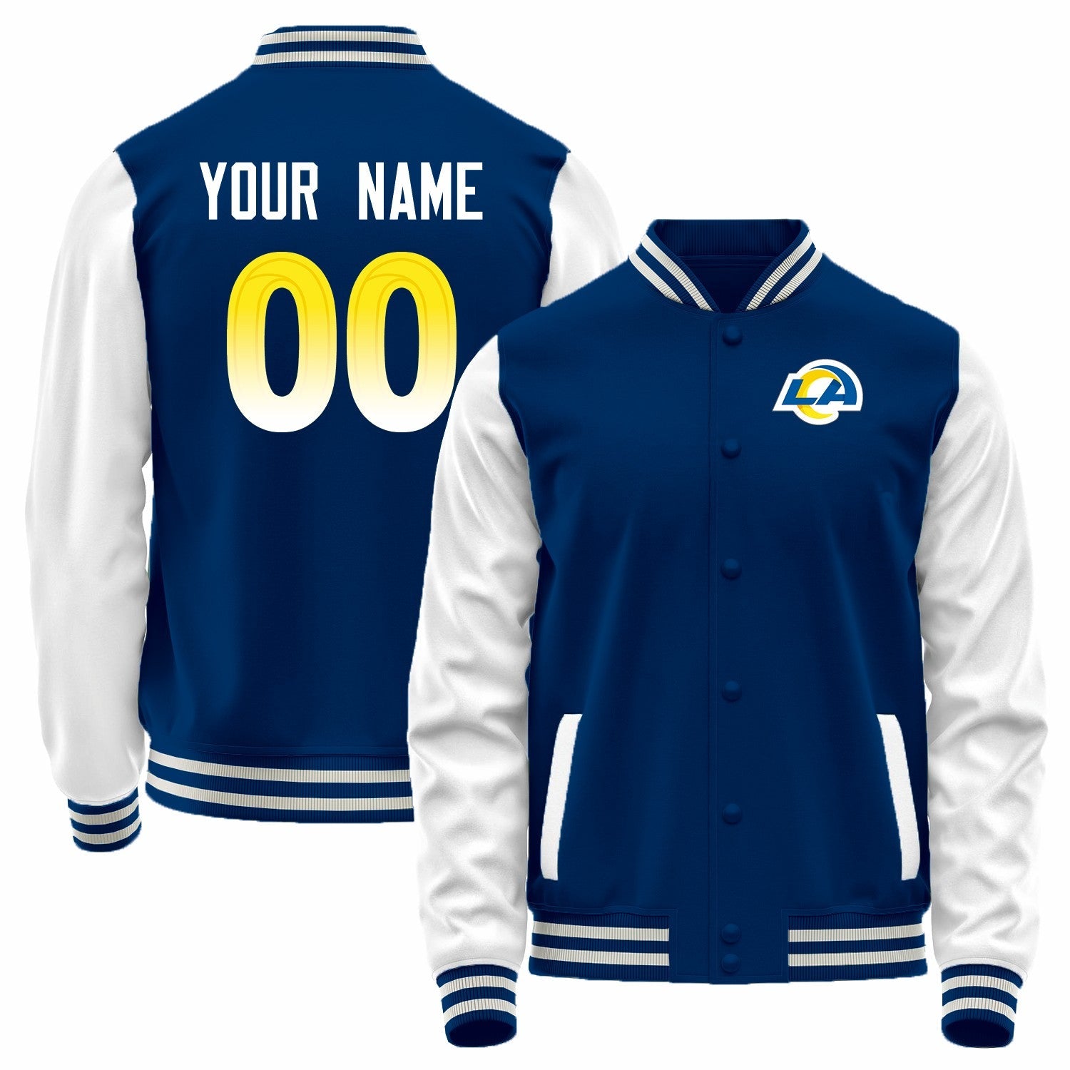 Custom White LAR Football Shirt Top