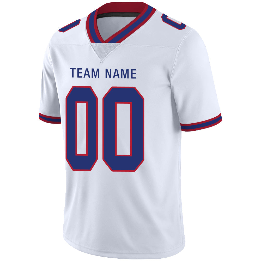 Custom White BUF Football Shirt Top