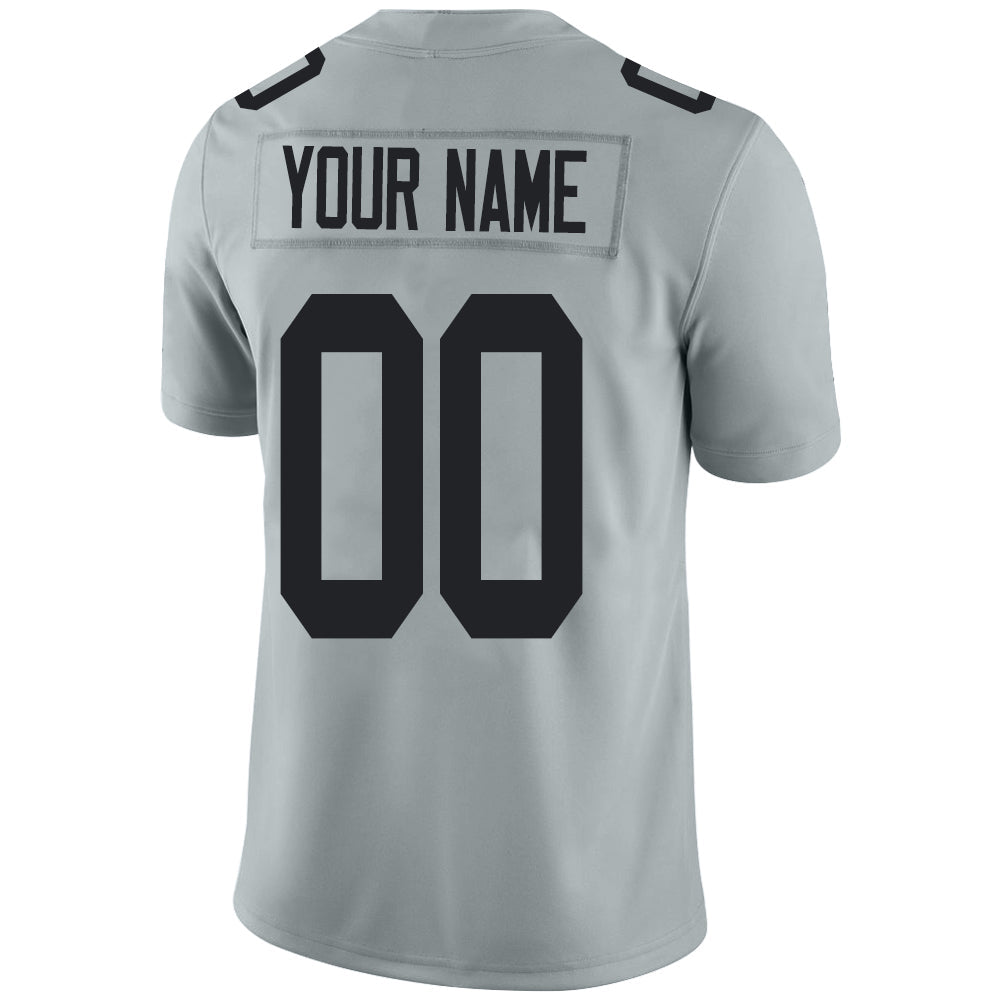 Custom Grey LV Football Shirt Top
