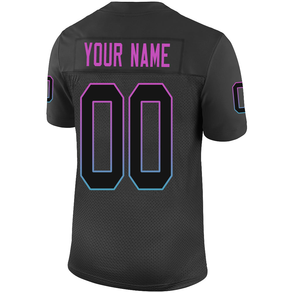 Custom Black MIA Football Shirt Top