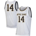Custom #14 White Throwback Basketball Shirt Top