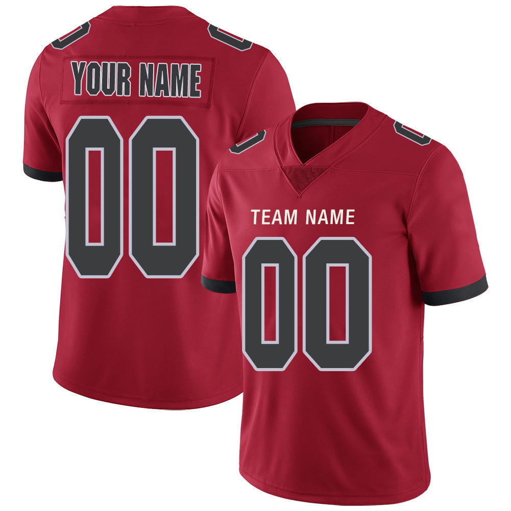 Custom Red Football Shirt Top