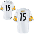 Custom #15 White PIT Football Shirt Top