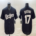 Custom #17 Black LAD Baseball Shirt Top