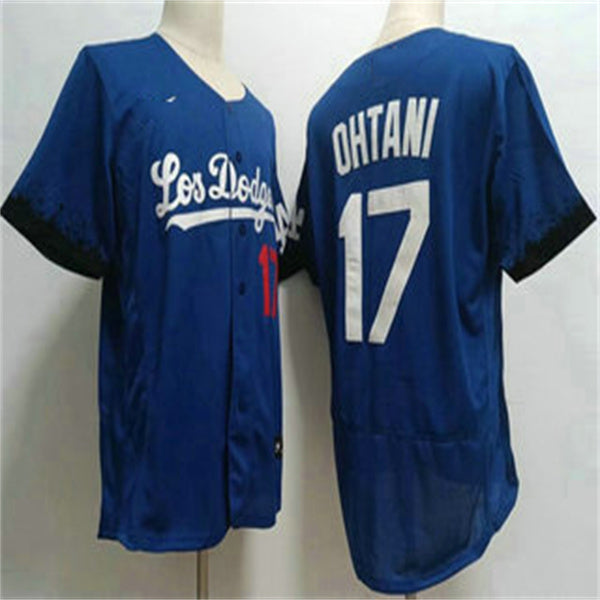 Custom #17 Blue LAD Baseball Shirt Top