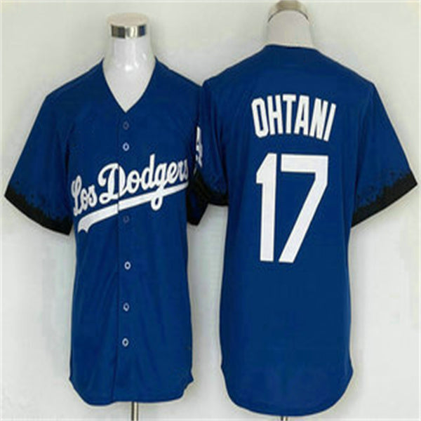 Custom #17 Blue LAD Baseball Shirt Top