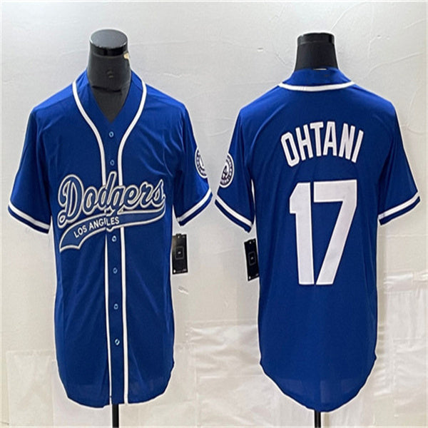 Custom #17 Blue LAD Baseball Shirt Top