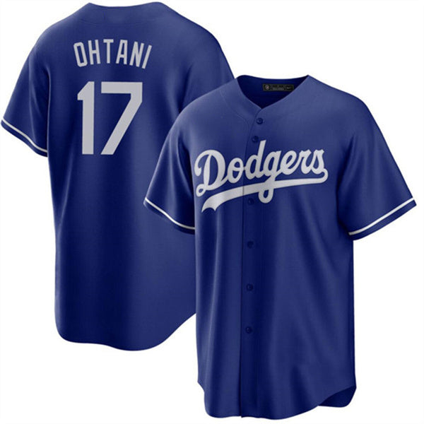 Custom #17 Blue LAD Baseball Shirt Top