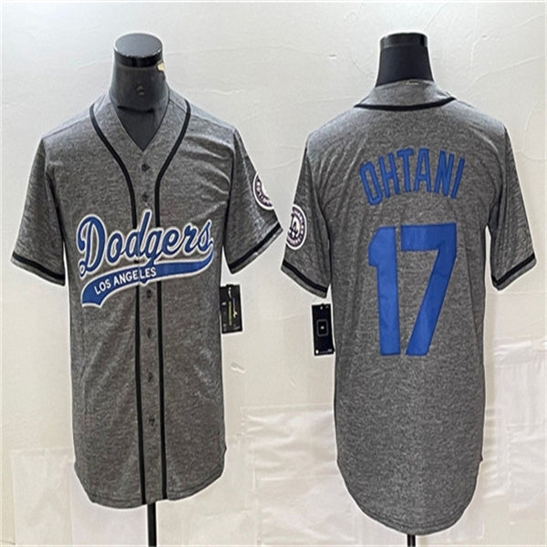 Custom #17 Gray LAD Baseball Shirt Top