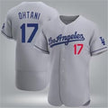 Custom #17 Gray LAD Baseball Shirt Top