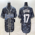 Custom #17 Gray LAD Baseball Shirt Top
