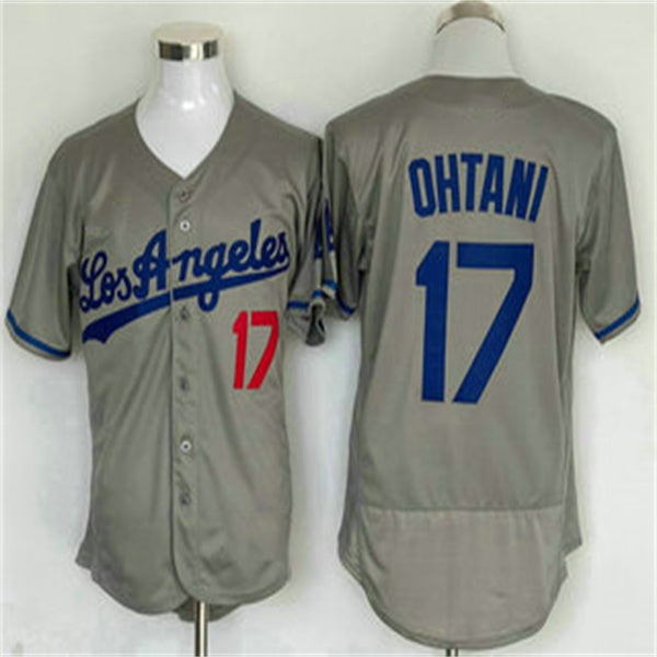 Custom #17 Gray LAD Baseball Shirt Top