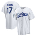 Custom #17 White 2024 LAD Baseball Shirt Top