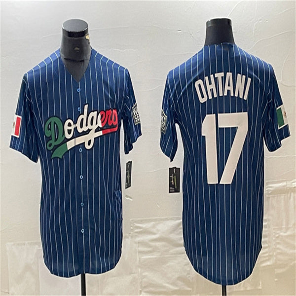 Custom #17 Navy LAD Baseball Shirt Top