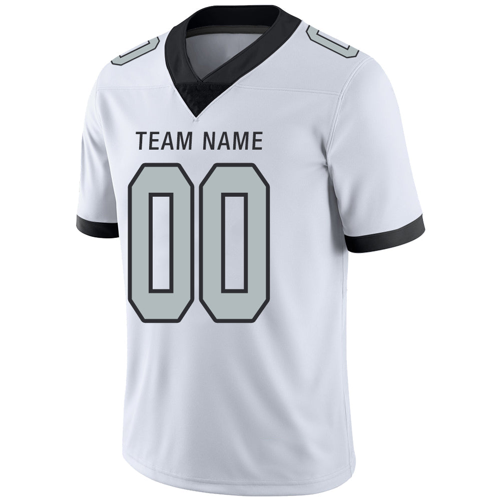 Custom White LV Football Shirt Top